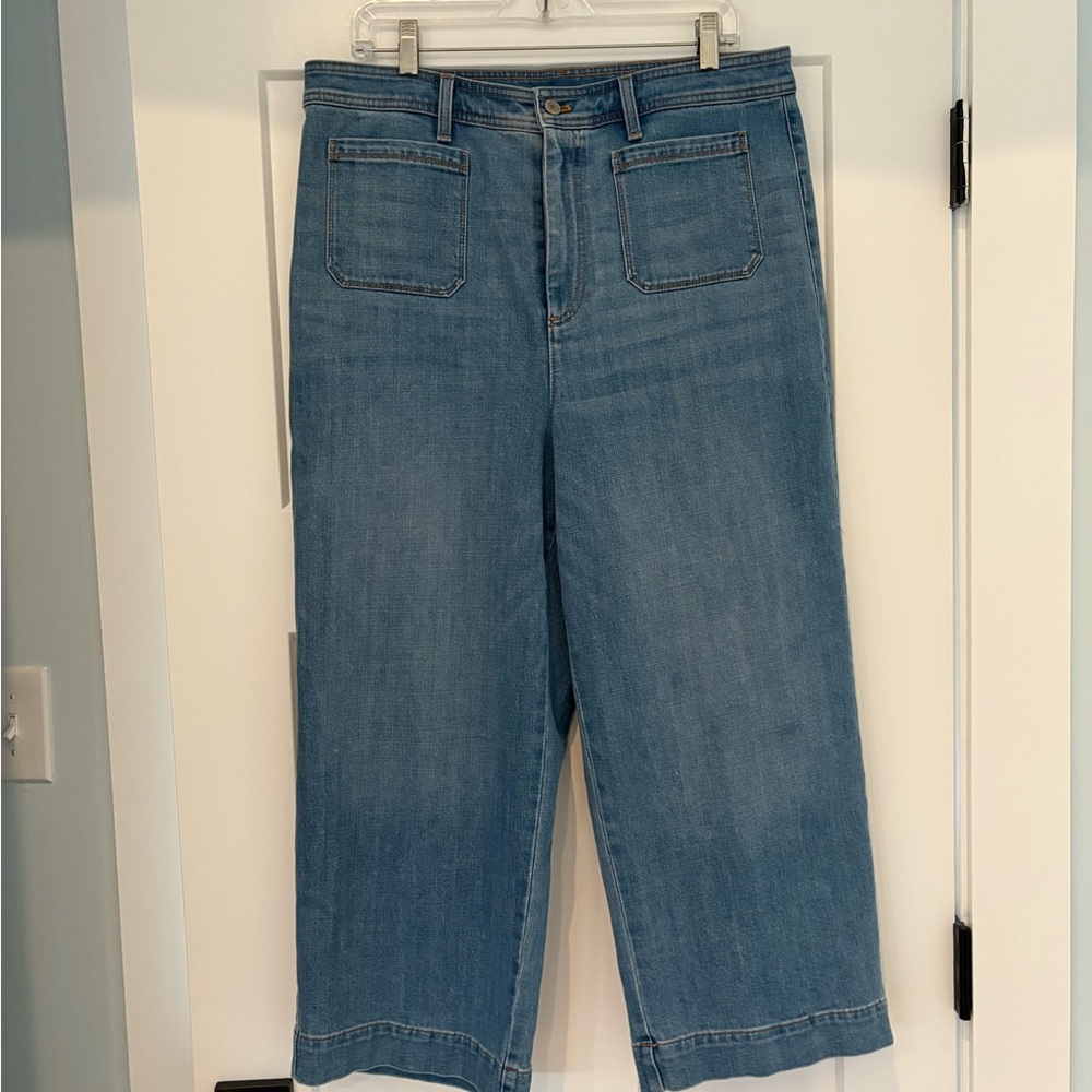 Talbots Women’s high waist  wide crop Jeans